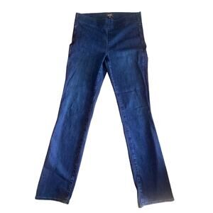 NYDJ Women’s Size 6 Slim Fit Pull-On Jeans Med-Dark Wash Lift-Tuck Tech Mid Rise